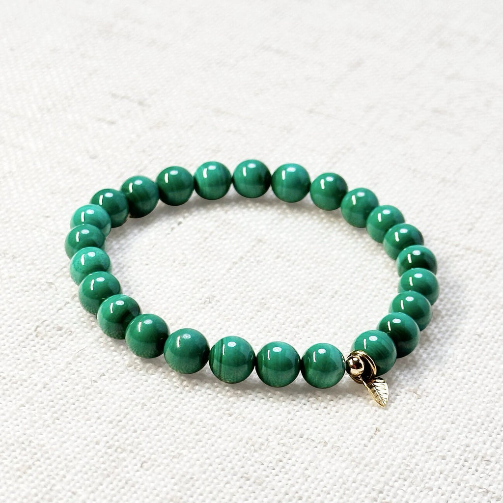 6mm malachite beads styled for emotional clarity and spiritual protection