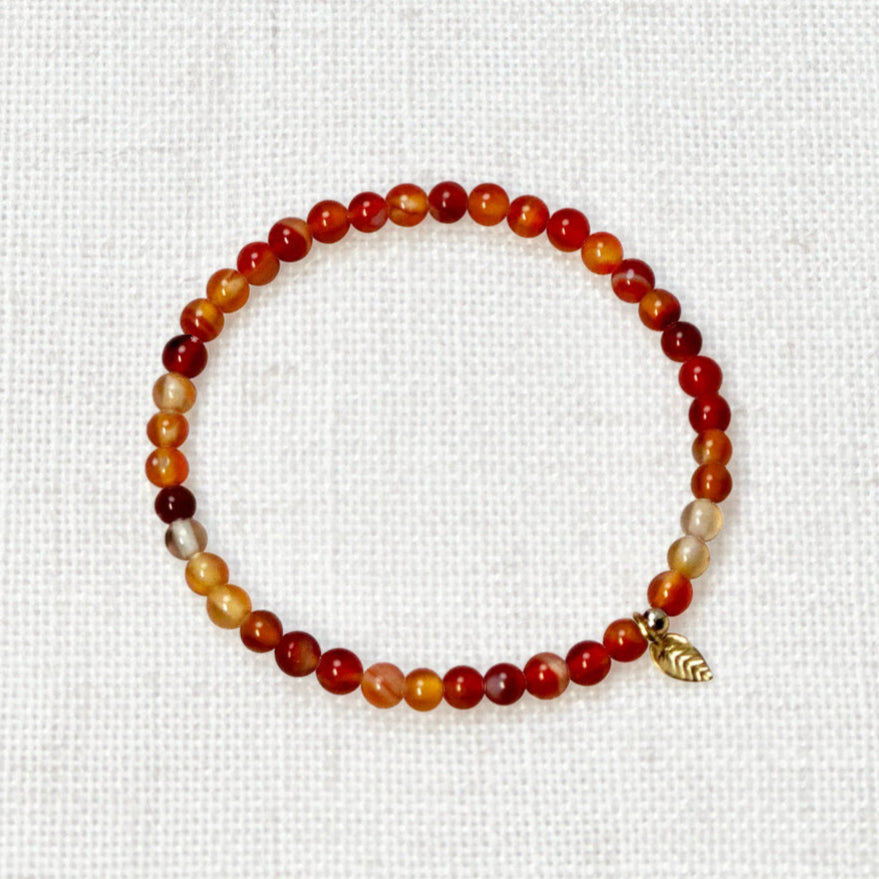 Sardonyx bracelet with 4mm image 1
