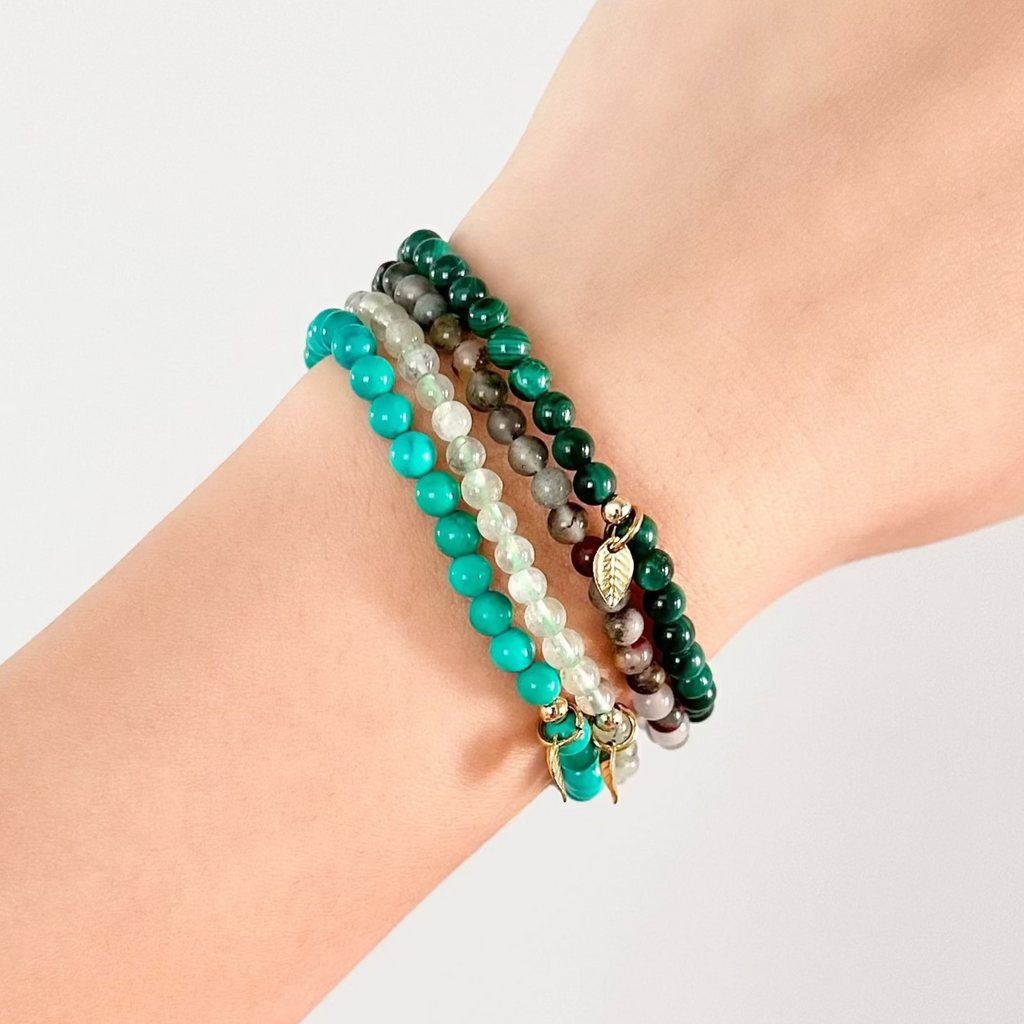 Crystal bracelets designed for Taurus zodiac traits